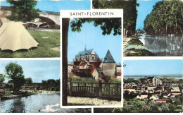 88 SAINT FLORENTIN AE#DC951 MULTIVUES DIVERS ASPECTS DE LA VILLE L EGLISE LA RIVIERE LE PONT - Saint Florentin