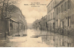 92 CLICHY AE#DC973 RUE DU RESERVOIR INONDATION DU 29 JANVIER 1910 CRUE DE LA SEINE - Clichy