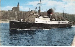 76 DIEPPE AE#DC910 LE S.S LONDRES SORTANT DU PORT L EGLISE AU FOND - Dieppe