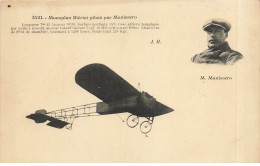 AVIATION AD#MK240 MONOPLAN BLERIOT PILOTE PAR MANISSERO - Other & Unclassified