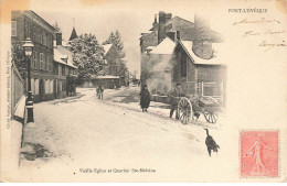 14 PONT L EVEQUE AF#DC057 LA VIEILLE EGLISE ET LE QUARTIER STE MELAINE CHARIOT - Pont-l'Evèque