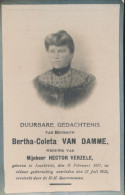 BERTHA VAN DAME .   LOCHRISTI 1870.  1922 - Décès