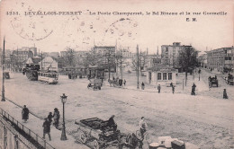 92 - LEVALLOIS PERRET - La Porte Champerret - Le Bd Bineau Et La Rue De Cormeille - Levallois Perret