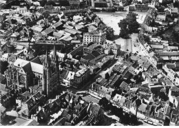 03 MOULINS AD#MK350 LA CATHEDRALE DU SACRE COEUR ET LA PLACE DES FOIRES VUE AERIENNE - Moulins