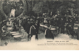 16 COGNAC AH#AL00127 FETES DE JUIN 1907 LE VIN D HONNEUR M MAULMOND SOUS PREFET REPONDANT A M PASCAL COMBEAU PRESIDENT - Cognac
