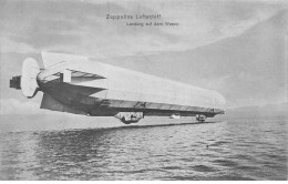 DIRIGEABLES AF#DC651 AVIATION ZEPPELINS LUFTSCHIFF LANDUNG AUF DEM WASSER - Airships