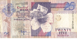 SEYCHELLES 25 ET 10 RUPEES BANK NOTE - Seychelles