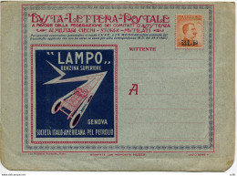 B.L.P. - Cent. 20 N. 2 Soprastampa Litografica I° Tipo - Storia Postale