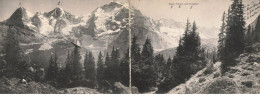 SUISSE AF#DC787 CARTE DOUBLE BERNE L EIGER SOMMETS ENNEIGES ET SAPINS - Bern