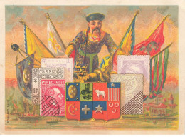 CHROMOS AG#MK917 CHINE CHINOIS ETENDARDS TIMBRES BLASON ARMOIRIES - Otros & Sin Clasificación