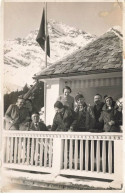 74 MEGEVE AH#AL00636 CARTE PHOTO SUR UN BALCON REFUGE - Megève