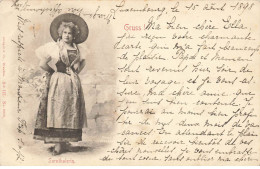 LUXEMBOURG AF#DC816 GRUSS AUS ANNEE 1898 SALUTATIONS TYPES DE SARNTHALERIN - Autres & Non Classés