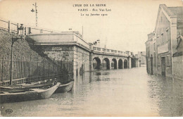 75 PARIS 16 AH#AL00701 CRUE DE LA SEINE RUE VAN LOO LE 29 JANVIER 1910 - Arrondissement: 16
