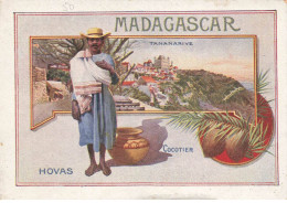 CHROMOS AG#MK1043 MADAGASCAR TANANARIVE HOVAS COCOTIER CHICOREE EXTRA LEROUX - Té & Café