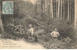 88 VEXAINCOURT AI#DC707 SCHLITTEURS AU BOIS DU SAUVAGE LA DESCENTE DU BOIS SUR TRAINEAU - Otros & Sin Clasificación