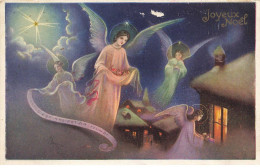 ANGES AG#MK713 JOYEUX NOEL DES ANGES DANS LA NUIT MAISONS - Angeli