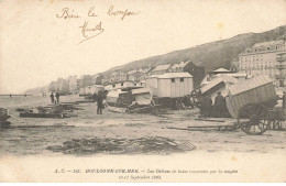 62 BOULOGNE SUR MER AI#DC469 LES CABINES DE BAINS RENVERSEES PAR LA TEMPETE 10/11 SEPTEMBRE 1903 - Boulogne Sur Mer