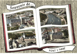 29 PONT L ABBE AI#DC887 MULTI-VUES LA MAIRIE LE PORT LE CHATEAU L EGLISE DES CARMES - Pont L'Abbe