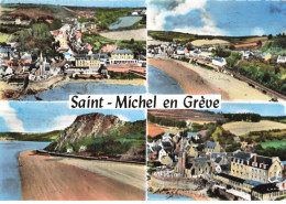 22 SAINT MICHEL EN GREVE AI#DC880 MULTI-VUES L EGLISE LA PLAGE LE GRAND ROCHER - Saint-Michel-en-Grève