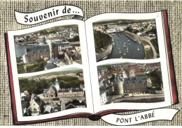 29 PONT L ABBE AI#DC888 MULTI-VUES LA MAIRIE LE PORT LE CHATEAU L EGLISE DES CARMES - Pont L'Abbe