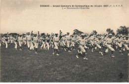 16 COGNAC AH#AL00122 GRAND CONCOURS DE GYMNASTIQUE DU 16 JUIN 1907 - Cognac