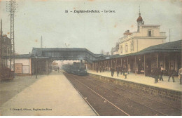 95 ENGHIEN LES BAINS AG#MK520 LA GARE LOCOMOTIVE TRAIN - Enghien Les Bains