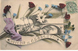 94 CHARENTON LE PONT AI#DC792 CARTE SOUVENIR DES FLEURS LES QUAIS LE PONT - Charenton Le Pont