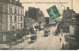 93 LE RAINCY AI#DC788 AVENUE DU CHEMIN DE FER A VOL D OISEAU LE TRAMWAY DIVERS ATTELAGES - Le Raincy