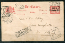 NL-INDIEN - Schiffspost, Navire, Paquebot, Ship Letter, Stempel NED: INDIE STOOMSCHEPEN RECHTSTREEKS Auf GA-Karte - Netherlands Indies