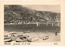 06 MENTON AK#DC074 GARAVAN ET LE PORT BARQUES - Menton