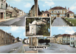 08 BUZANCY AJ#MK099 SOUVENIR MULTI VUES GENDARMERIE RUE CHANZY PLACE - Other & Unclassified