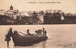 MAROC AL#AL00394 AZEMMOUR PECHEURS AU BORD DE L OUM ER RBIA AVEC CACHET DU 22EME REGIMENT DE SPAHIS MAROCAINS - Sonstige & Ohne Zuordnung