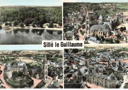 72 SILLE LE GUILLAUME AJ#MK540 SOUVENIR MULTI VUES CHATEAU EGLISE PLAGE - Sille Le Guillaume