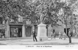 11 QUILLAN AN#MK0143 PLACE DE LA REPUBLIQUE STATUE - Other & Unclassified