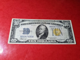 1934A USA $10 DOLLARS *NORTH AFRICA NOTE* UNITED STATES BANKNOTE AXF BILLETE ESTADOS UNIDOS *COMPRAS MULTIPLES CONSULTAR - Hawai, Africa Del Norte (1942)