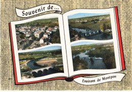 24 MONTPON AK#DC438 MULTI-VUES LES PONTS LA RIVIERE LA VILLE - Other & Unclassified