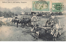 SINGAPOUR AL#AL0024 BULLOCK CARTS IN FULL LOADING - Singapore
