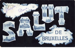 BELGIQUE AM#DC062 CARTE SALUT DE BRUXELLES - Personaggi Famosi