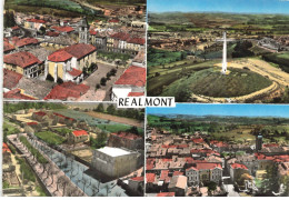 81 REALMONT AJ#MK756 SOUVENIR MULTI VUES PLACE DE L EGLISE LA CROIX DU PIC DE CAYLOU - Realmont