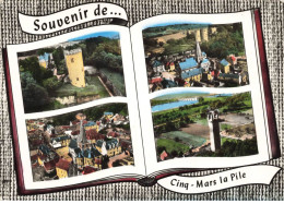 37 CINQ MARS LA PILE AM#DC675 MULTI-VUES LE CHATEAU LES CASERNES L EGLISE LE PRIEURE LA PILE ROMAINE ET LA LOIRE (1) - Otros & Sin Clasificación