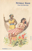 CHROMOS AO#AL000107 PUBLICITE PETROLE HAHN PRODUIT POUR LES CHEVEUX FEMMES DE LA HAVANE CUBA DANS UN HAMAC - Autres & Non Classés