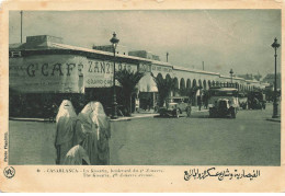 MAROC AM#DC345 CASABLANCA LA KISSARIA BOULEVARD DU 4 EME ZOUAVES CAFE ZANZIBAR AUTOMOBILES ET BUS D EPOQUE - Casablanca