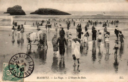 N°1830 W -cpa Biarritz -la Plage -l'heure Du Bain- - Biarritz