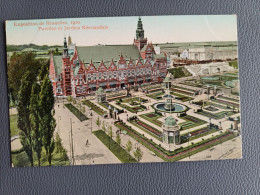 EXPOSITION DE BRUXELLES 1910  JAPAVILLON ET JARDINS NEERLANDAIS - Mostre Universali