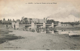 TUNISIE AM#DC297 GABES UN TRAIN SUR LE PONT DE CHEMIN DE FER SUR L ONED - Túnez