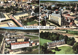 76 CAUDEBEC LES ELBEUF AK#DC642 MULTI-VUES AERIENNES DE LA VILLE L EGLISE LA CHENAIE LA CLINIQUE ST COME - Caudebec-lès-Elbeuf