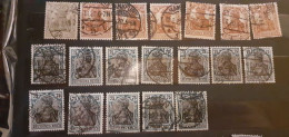 Deutsches Reich -  Mi. 102/404 Ø - 19 Francobolli - Used Stamps