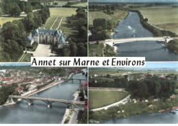 77 ANNET SUR MARNE AK#DC694 MULTI-VUES AERIENNES CHATEAU D ETRY LE PONT SUR LA MARNE LES PONTS A LAGNY JABLINES LE CAMPI - Altri & Non Classificati