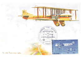 TRANSPORTS AO#AL000575 AVIATION FARMAN F660 GOLIATH 3 MARS 1981 TOULOUSE CARTE MAXIMUM - 1946-....: Modern Tijdperk