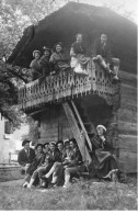 74 THONON LES BAINS AM#DC906 GROUPE FOLKLORIQUE SABAUDIA DEVANT UN CHALET - Thonon-les-Bains